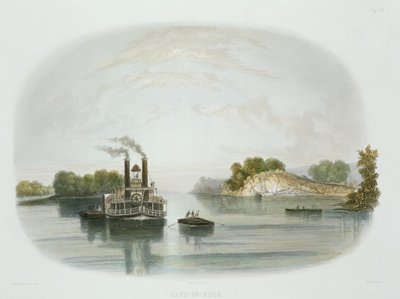 Cave-in-Rock, view on the Ohio, plate 7 from Volume 1 of 